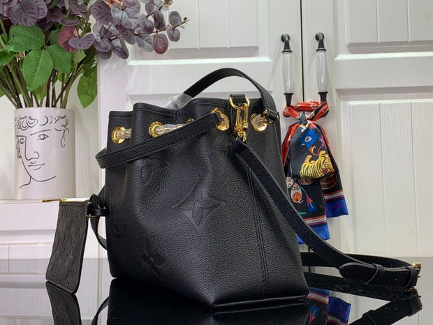 HypedEffects Luxury Denim Leather Bag in Black & Beige & Brown