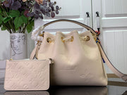 HypedEffects Luxury Denim Leather Bag in Black & Beige & Brown