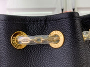 HypedEffects Luxury Denim Leather Bag in Black & Beige & Brown