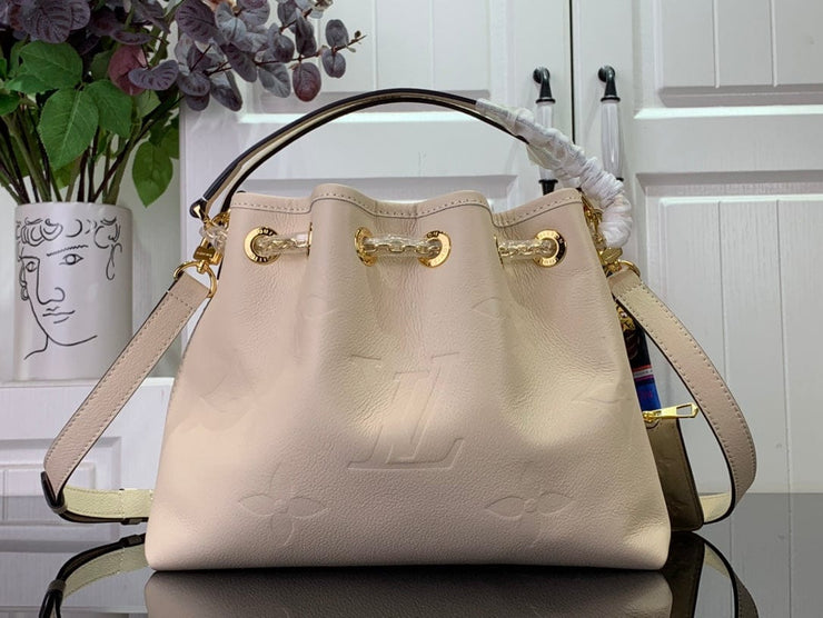 HypedEffects Luxury Denim Leather Bag in Black & Beige & Brown