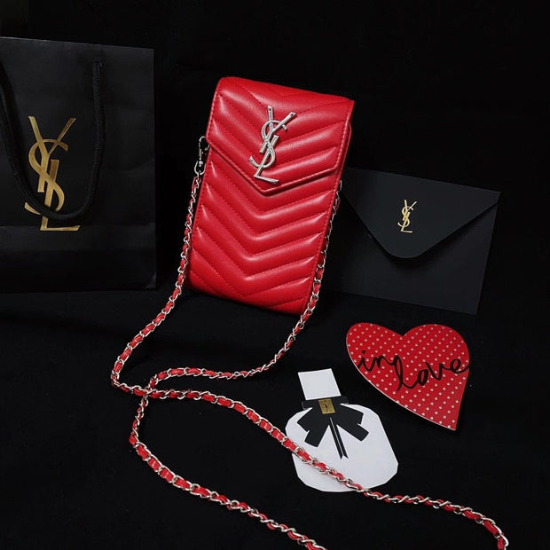 HypedEffects Luxury Ysl Phone Crossbody Bag For All Types Of Mobile Phones