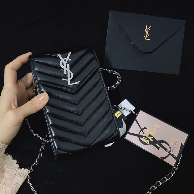 HypedEffects Luxury Ysl Phone Crossbody Bag For All Types Of Mobile Phones