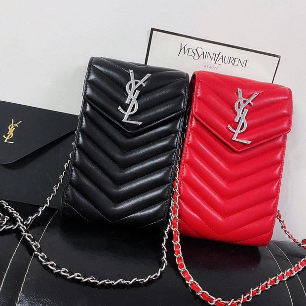 HypedEffects Luxury Ysl Phone Crossbody Bag For All Types Of Mobile Phones