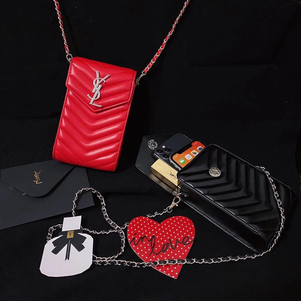 HypedEffects Luxury Ysl Phone Crossbody Bag For All Types Of Mobile Phones