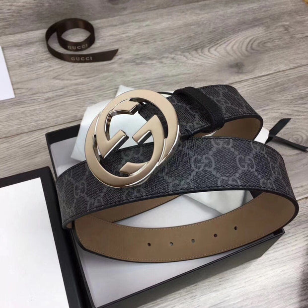 HypedEffects Lxurious Black Gucci Belt SiLouis Vuittoner Finished Logo
