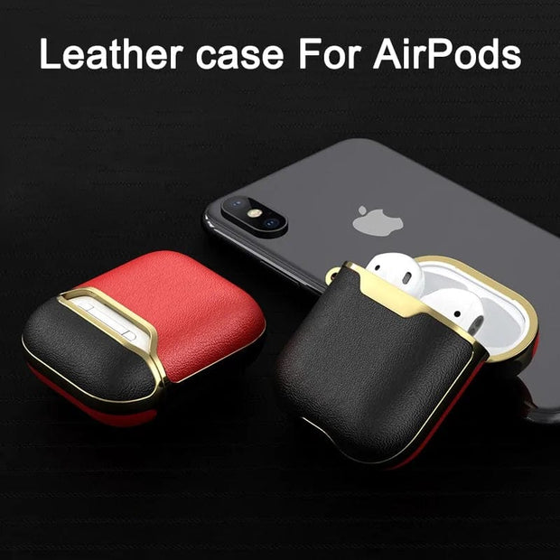 HypedEffects Lxurious Leather Case For Airpods