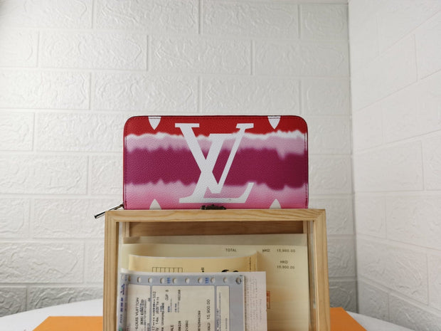 HypedEffects MultiColor Louis Vuitton Leather Zipper Wallet