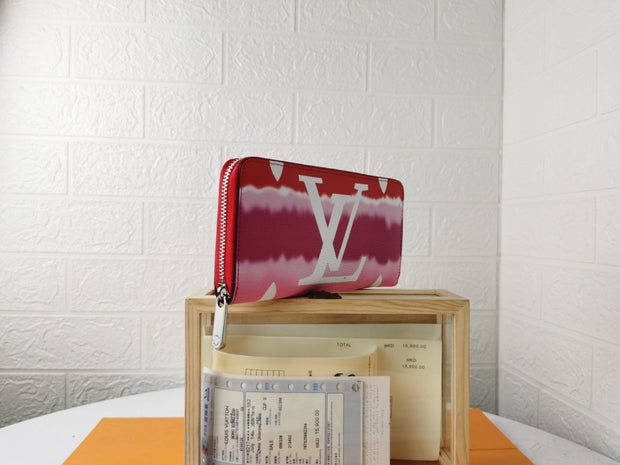 HypedEffects MultiColor Louis Vuitton Leather Zipper Wallet