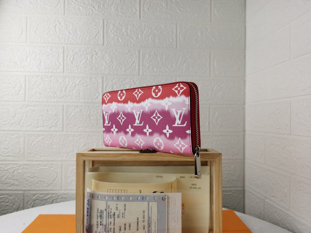 HypedEffects MultiColor Louis Vuitton Leather Zipper Wallet