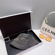 HypedEffects Prada Re-Nylon Bucket Hat for women- Sustainable Style and Versatile Design