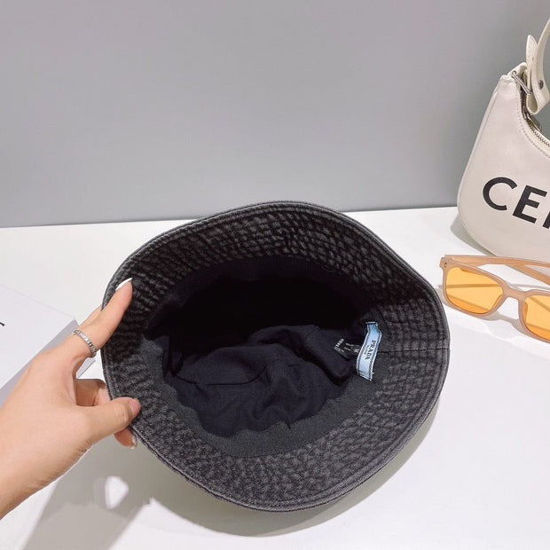 HypedEffects Prada Re-Nylon Bucket Hat for women- Sustainable Style and Versatile Design