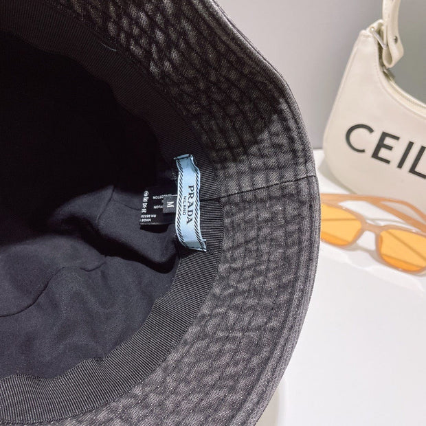HypedEffects Prada Re-Nylon Bucket Hat for women- Sustainable Style and Versatile Design