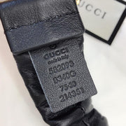HypedEffects Premium Leather Black Gucci Belt - Golden Buckle