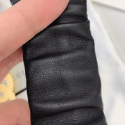HypedEffects Premium Leather Black Gucci Belt - Golden Buckle