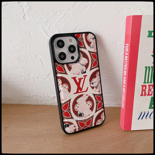 HypedEffects Red and Pink Louis Vuitton iPhone Cases - Perfect Fit for Various iPhone Models