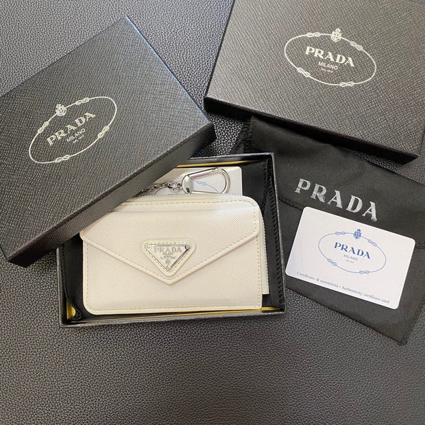 HypedEffects Stylish Prada Card Holder Wallet with keychain Holder