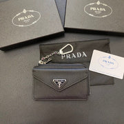 HypedEffects Stylish Prada Card Holder Wallet with keychain Holder