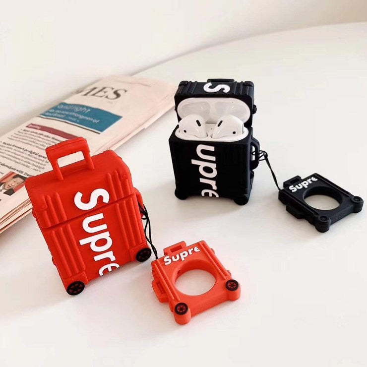 HypedEffects Supreme Airpod Case - Suitcase Style