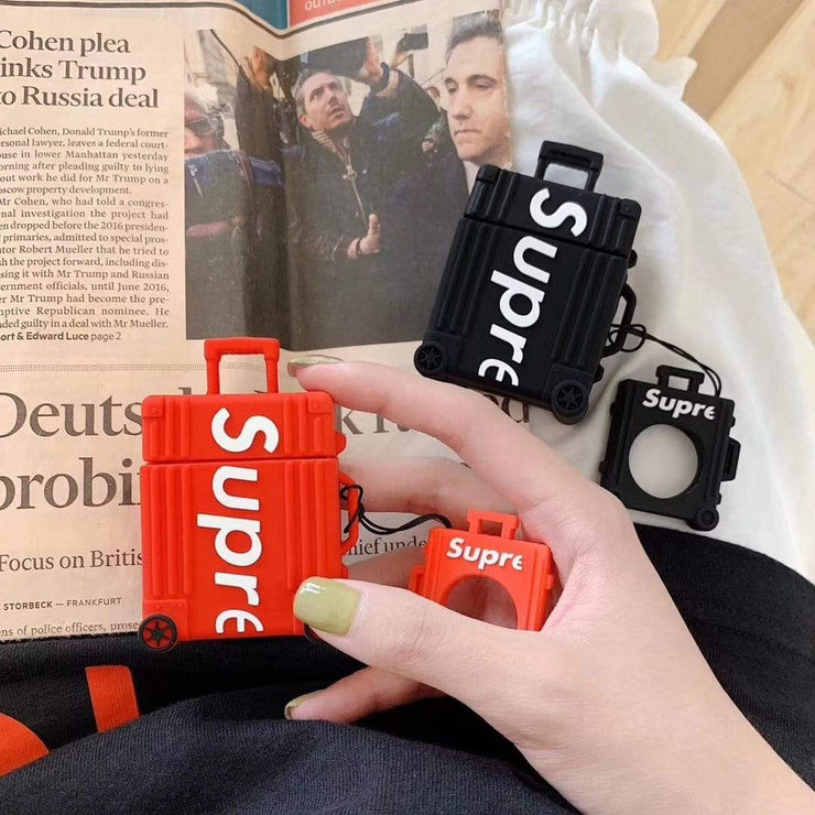 HypedEffects Supreme Airpod Case - Suitcase Style