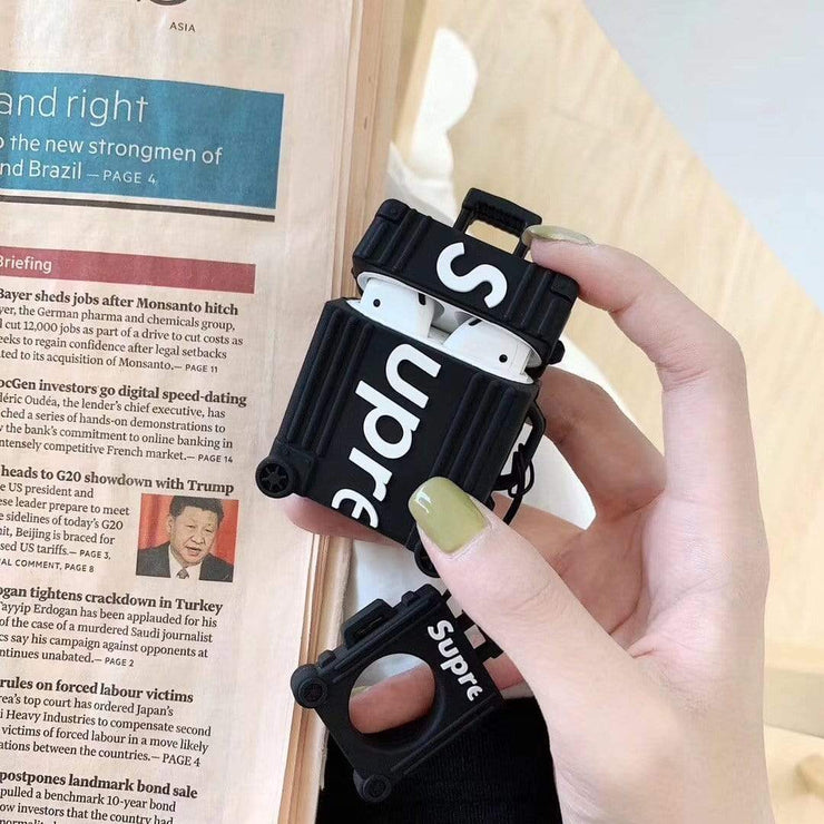 HypedEffects Supreme Airpod Case - Suitcase Style