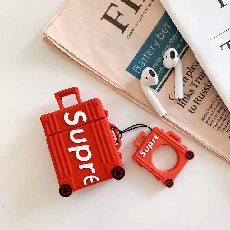 HypedEffects Supreme Airpod Case - Suitcase Style