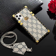 Looopix 2024 Gucci Leather Case for iPhone 16