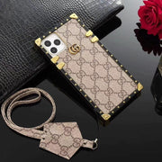 Looopix 2024 Gucci Leather Case for iPhone 16