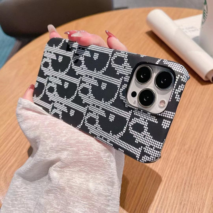 Looopix Black And White Dior Phone Cases for iPhone 14 Pro Max
