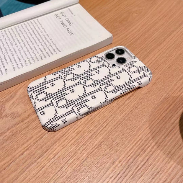 Looopix Black And White Dior Phone Cases for iPhone 14 Pro Max