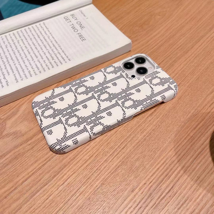 Looopix Black And White Dior Phone Cases for iPhone 14 Pro Max