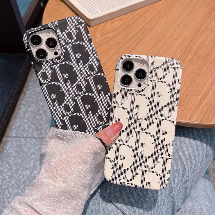 Looopix Black And White Dior Phone Cases for iPhone 14 Pro Max