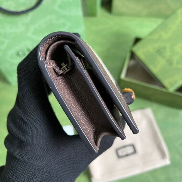 Looopix Brown Gucci Leather Wallet