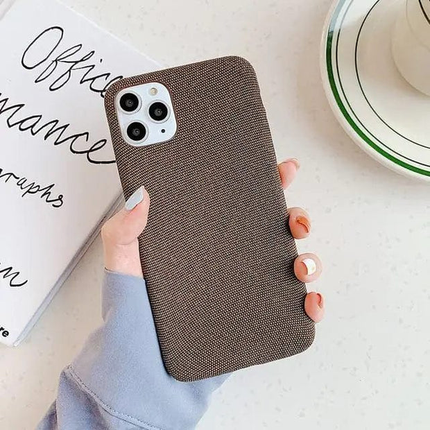 Looopix Canvas Phone Case for iPhone 11, iPhone 12