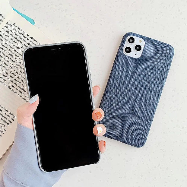 Looopix Canvas Phone Case for iPhone 11, iPhone 12