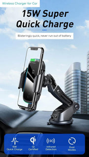Looopix Car Phone Holder with Wireless Charging