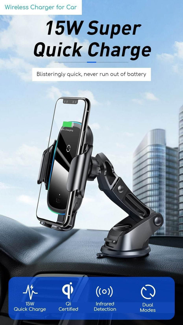 Looopix Car Phone Holder with Wireless Charging