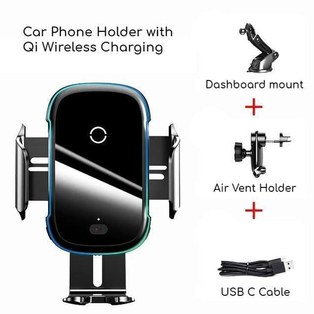 Looopix Car Phone Holder with Wireless Charging