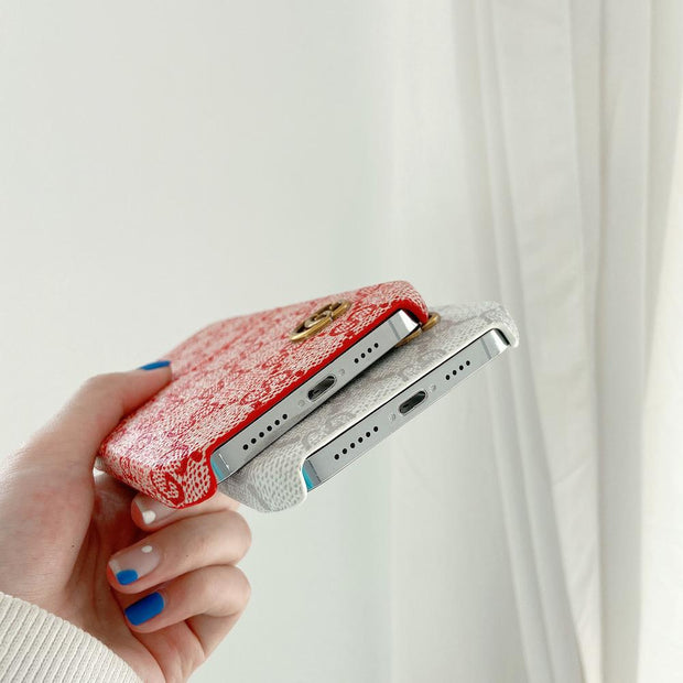 Looopix Card Holder Louis Vuitton And Gucci iPhone 15 Cases