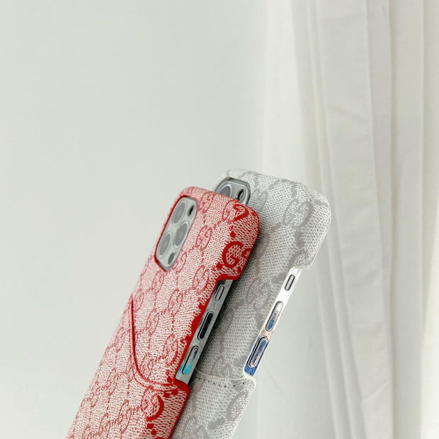 Looopix Card Holder Louis Vuitton And Gucci iPhone 15 Cases