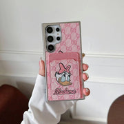Looopix Cartoon-Themed Designer Phone Case with Card Holder for Samsung S23 and S24