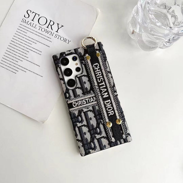 Looopix Christian Dior Designer Phone Case For Samsung with Hand strap