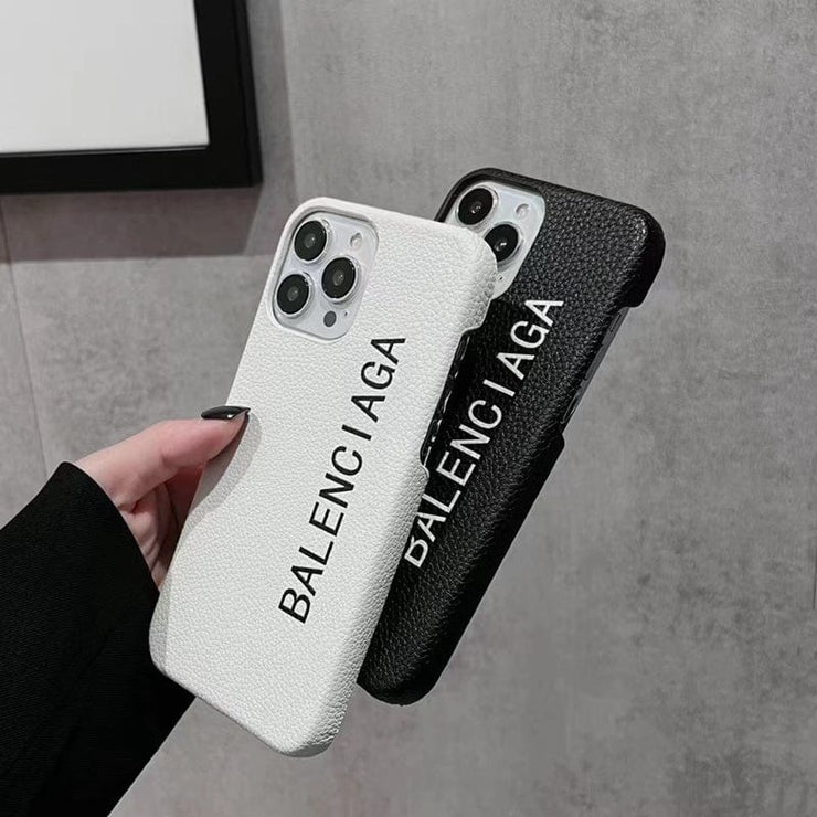 Looopix Classic Black Leather iPhone Cover