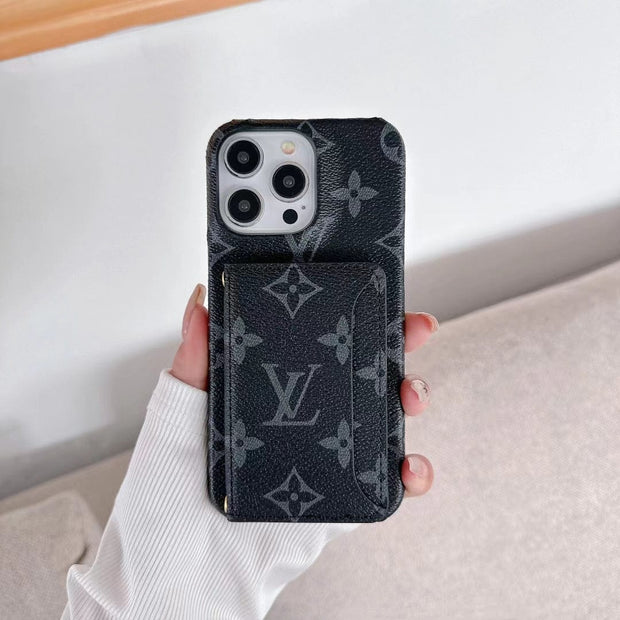 Looopix Classic Louis Vuitton iPhone 15 Case with Integrated Wallet