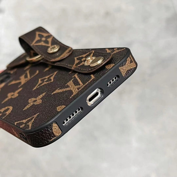 Looopix Classic Louis Vuitton iPhone Case With Handle | iPhone 12 to iPhone 15