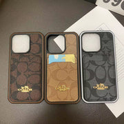 Looopix Coach Signature Canvas iPhone Cases with Card Holder