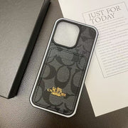 Looopix Coach Signature Canvas iPhone Cases with Card Holder