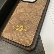 Looopix Coach Signature Canvas iPhone Cases with Card Holder