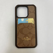 Looopix Coach Signature Canvas iPhone Cases with Card Holder