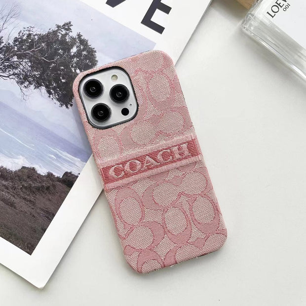 Looopix Coach Signature iPhone Case – Available for iPhone 11 to iPhone 16