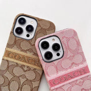 Looopix Coach Signature iPhone Case – Available for iPhone 11 to iPhone 16